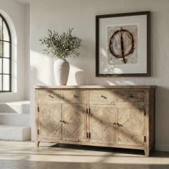 Aparador Madeira De Pinho Quarto 180 X 42 X 88 Cm