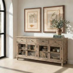 Aparador Madeira De Pinho Quarto 200 X 42 X 88 Cm