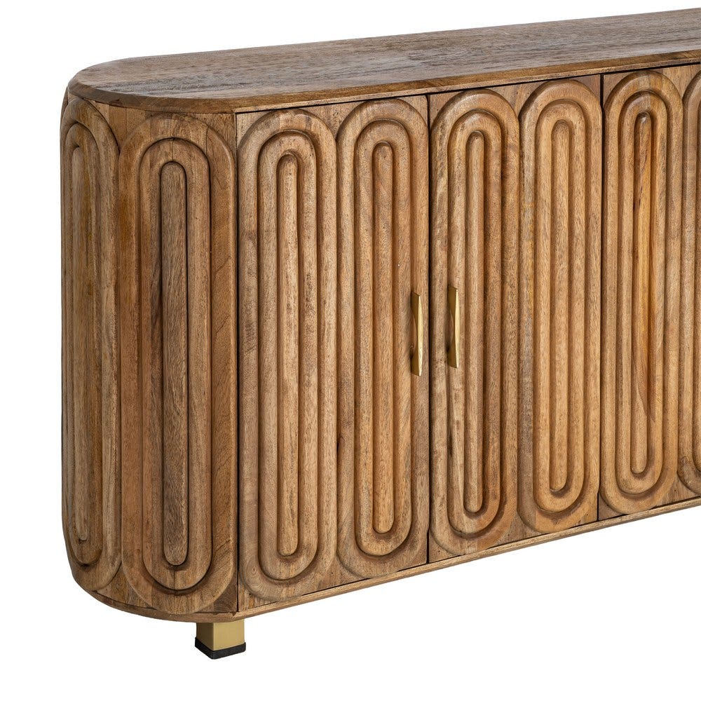 Aparador Madeira Mango para quarto, 152 x 40 x 78 cm - Image 4