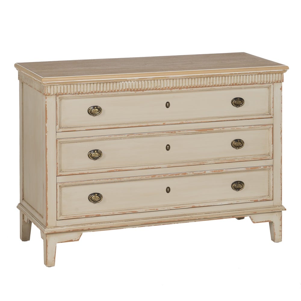 Aparador Madeira Natural-Creme 119,50 x 44,50 x 84 cm - Image 3