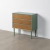Aparador verde em MDF - Quarto 75 x 35 x 75 cm