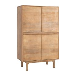 Alternative view of Armário em madeira natural estilo mangueira 90 x 45 x 145 cm