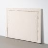 Cabeceira Creme Tecido Quarto 165 X 7 X 130 Cm