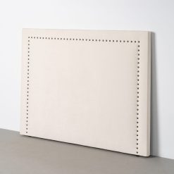 Cabeceira Creme Tecido Quarto 165 X 7 X 130 Cm