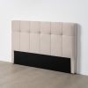 Cabeceira bege Quarto em tecido 160 x 12 x 100 cm