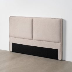 Cabeceira bege Quarto em tecido 160 x 12 x 100 cm