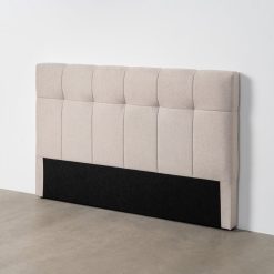 Cabeceira bege Quarto em tecido 160 x 12 x 100 cm