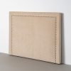 Cabeceira bege Quarto em tecido 165 x 7 x 130 cm