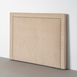 Cabeceira bege Quarto em tecido 165 x 7 x 130 cm