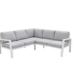 Canapé D'Angle Thais em alumínio branco