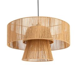 Candeeiro de Teto Papel para cordão de lâmpada Natural 50 x 50 x 43 cm