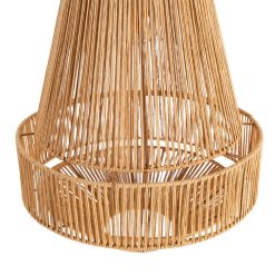 Alternative view of Candeeiro de Teto em Papel para cordão de lâmpada Natural 30 x 30 x 40 cm