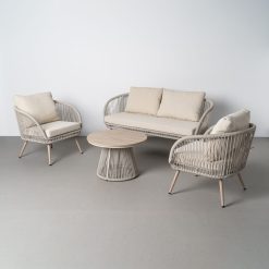 Conjunto Outdoor Jardim Aço-Palhinha Pe 1 Cm