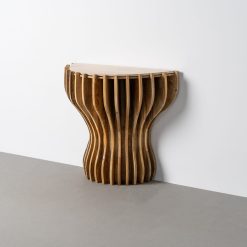 Alternative view of Consola Sala Madeira-Mármore 92 X 40 X 76 Cm