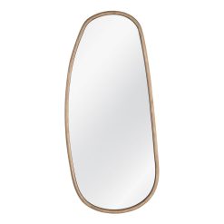 Espelho em Madeira Natural Madeira Decoração. 57x3x130cm