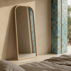 Espelho em Madeira Natural Madeira Decoração. 59