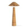Lampada Chão Natural Rotim Iluminação 70 X 70 X 147 Cm