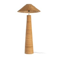 Lampada Chão Natural Rotim Iluminação 70 X 70 X 147 Cm