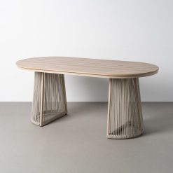 Mesa De Jantar Polywood-Pe Ratã Exterior 180 X 90 X 76