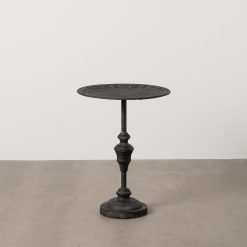 Mesa de Apoio Cinza Metal Escuro 45 X 45 X 60 Cm