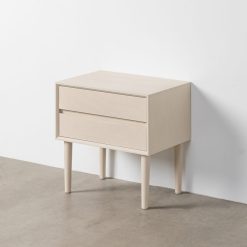 Mesa de Cabeceira Creme Mdf- Quarto 50 X 35 X 50 Cm