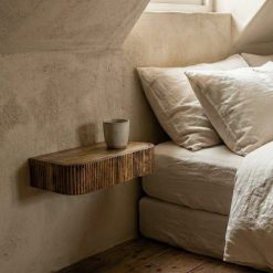 Mesa de Cabeceira Mel Madeira Cabo 35 X 15 X 7