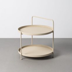 Alternative view of Mesa de Centro Metal Bege 56 X 56 X 60 Cm