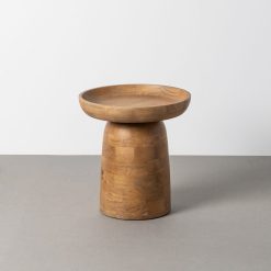 Mesa de Apoio Natural Madeira Manga 44 X 44 X 47 Cm