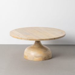 Alternative view of Mesa de Centro Natural Madeira Manga Sala 90 X 90 X 40 Cm