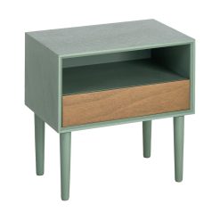 Alternative view of Mesa de Cabeceira Verde Mdf- Quarto 50 X 35 X 50 Cm