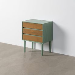 Mesa de Cabeceira Verde Mdf - Quarto 50 X 35 X 62