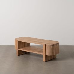 Mesa de Centro Natural Madeira De Acácia 120 X 50 X 40 Cm