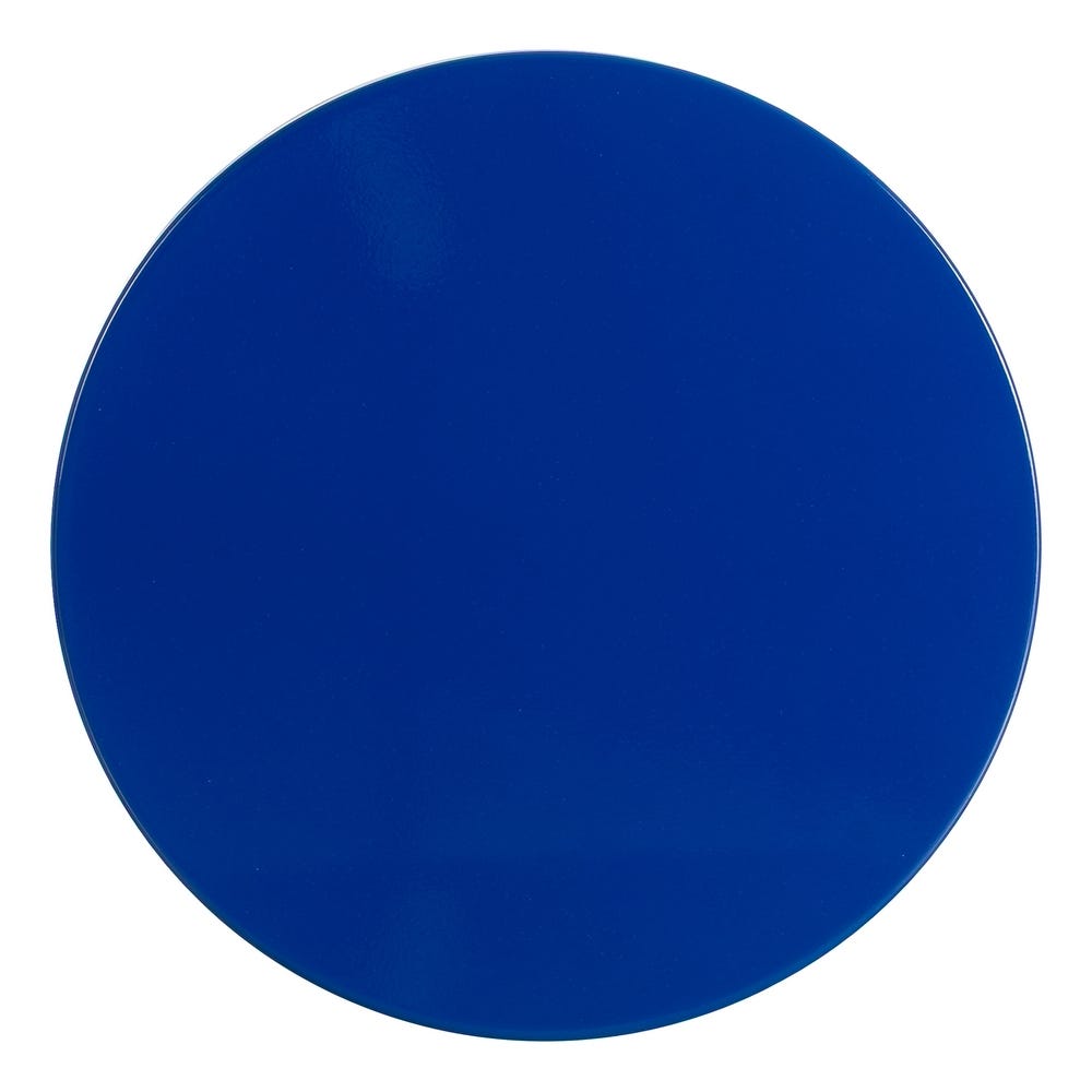 Mesa de apoio decorativa em metal azul. 38 x 38 x 47 cm - Image 3