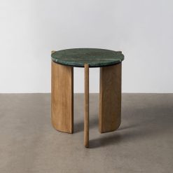 Mesa de apoio verde-natural 46 x 46 x 50 cm