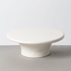 Mesa de centro branca em MDF - Sala 79 x 79 x 29 cm