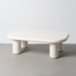 Alternative view of Mesa de centro em MDF laqueado creme - Sala 118 x 68 x 37 cm