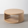 Mesa de centro em MDF natural - Sala 80 x 80 x 36 cm