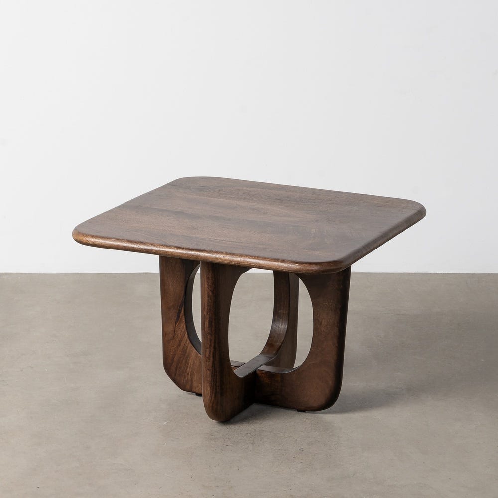 Mesa de centro em madeira de manga castanho Madeira