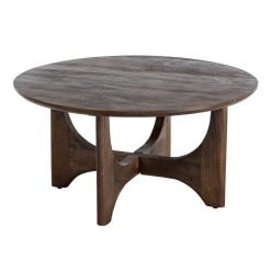 Alternative view of Mesa de centro em madeira natural Madeira Mango 90 x 90 x 45 cm