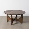 Mesa de centro em madeira natural Madeira Mango 90 x 90 x 45 cm