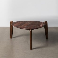 Mesa de centro em mármore/madeira para sala de estar