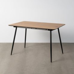 Mesa extensível Natural em MDF e metal