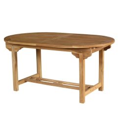 Mesa oval extensível Kayla Teka Natural