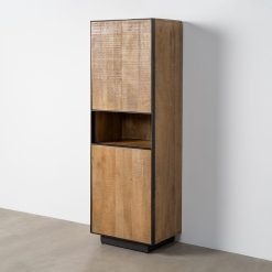 Móvel Ocasional com Cabo de Madeira Natural 60 x 44 x 181 cm