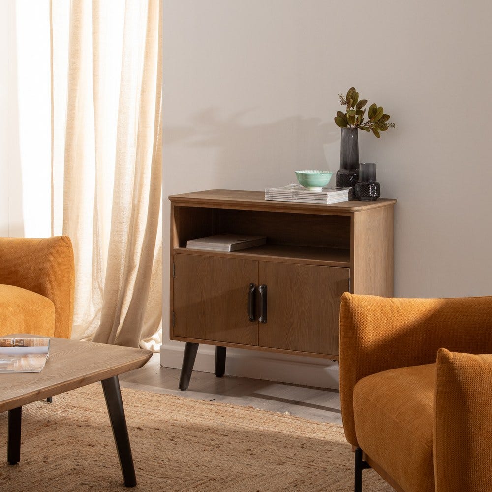 Moves For Hall Natural-Preto 90 X 41 X 81 Cm - Image 2