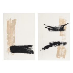 Pintura Abstrata 2/M Tela Decoração. 80 X 120 Cm (2 unidades)