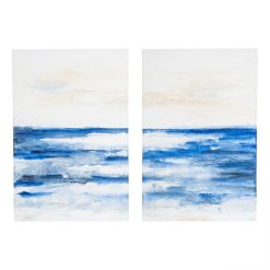 Pintura Abstrata 2/M Tela Decoração. 80 X 120 Cm (2 unidades)