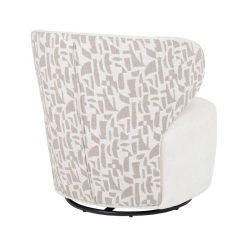 Alternative view of Poltrona Creme-Bege Duplo em Tecido 73 X 68 X 74 Cm