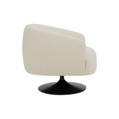 Alternative view of Poltrona Creme Telido-Metal 76 x 80 x 73 cm