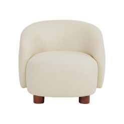 Alternative view of Poltrona Creme Telido-Metal 80 x 82 x 62 cm